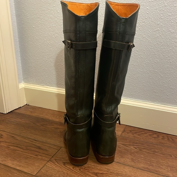 Frye Women's Heeled Boots in Dark Green - Picture 2 of 14